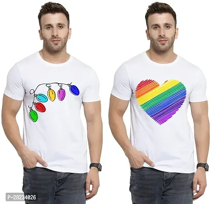 Reliable Cotton Printed Tees For Men Pack Of 2