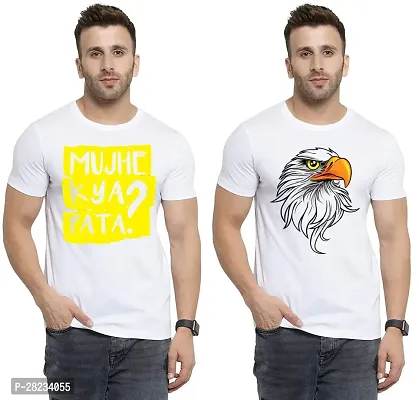 Reliable Cotton Printed Tees For Men Pack Of 2