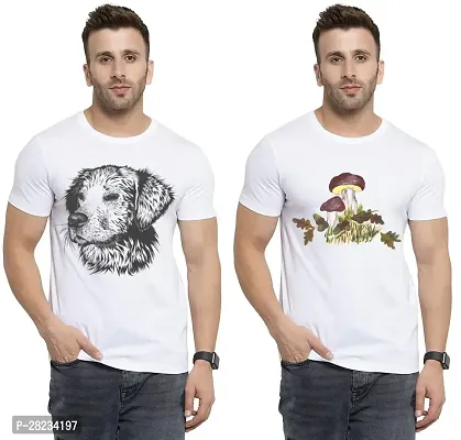 Reliable Cotton Printed Tees For Men Pack Of 2-thumb0