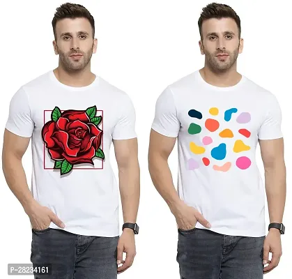 Reliable Cotton Printed Tees For Men Pack Of 2