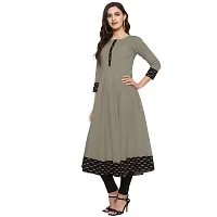 Women Solid Cotton Blend Anarkali Kurta-thumb2