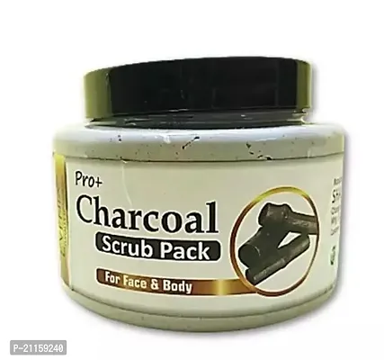 Evenia Pro+ Charcoal Scrub Pack (For Face And Body) 500G