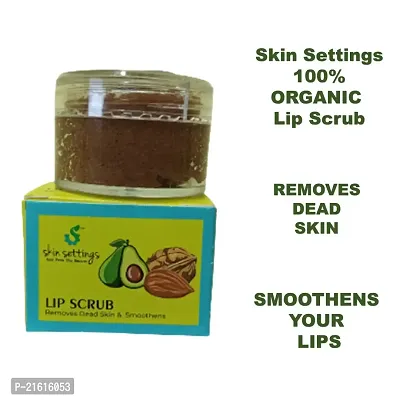 SKIN SETTINGS 100% ORGANIC LIP SCRUB 15g