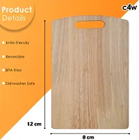 C4W Wooden Chopping Board Vegetables and Fruits Wooden Cutting Board Brown Pack of 1 Dishwasher Safe-thumb3