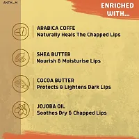 Anthom Coffee Lip Balm | For Dry / Chapped Lips | Dark Lips To Lighten With Shea Butter, Cocoa Butter  Jojoba Oil | For Men  Women | 8 gm (Pack of 2)-thumb1