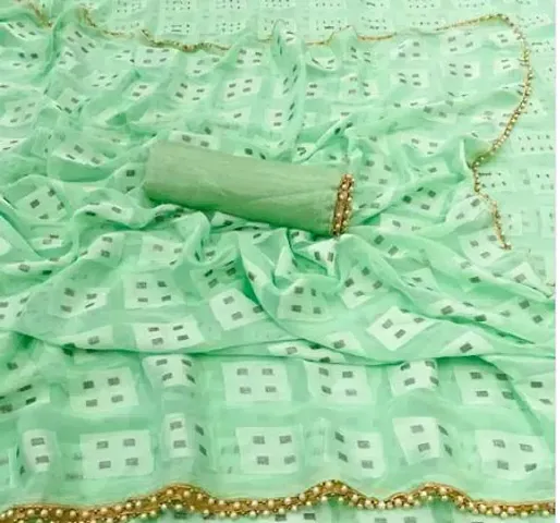 Elegant Chiffon Saree with Blouse piece 