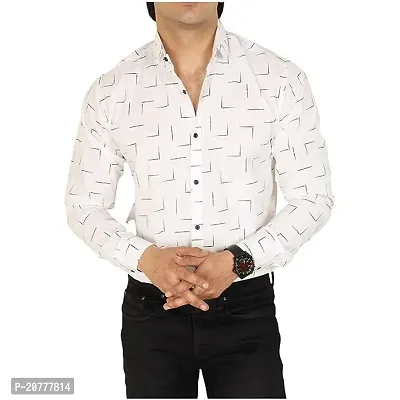 Stylish Fancy Designer Polycotton Regular Fit Long Sleeves Casual Shirts For Men-thumb0