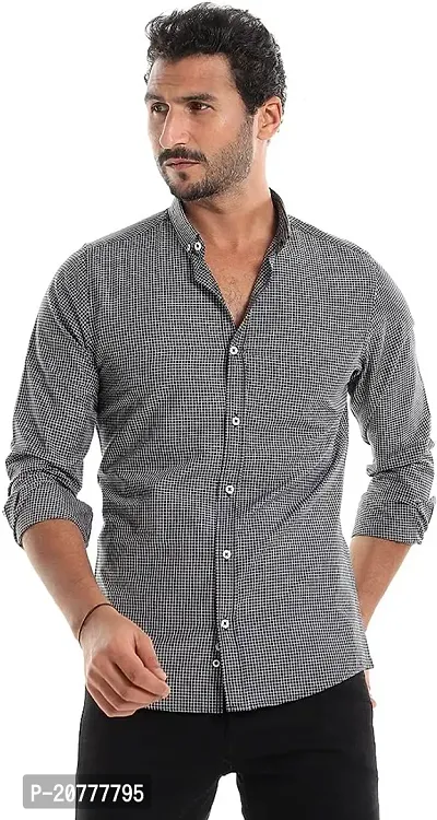 Stylish Fancy Designer Acrylic Regular Fit Long Sleeves Casual Shirts For Men-thumb0