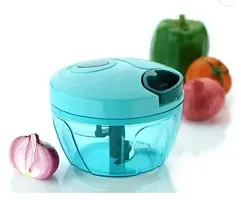 Mini Food Chopper-Hand Pull String Express Mincers, Manual Hand Powered Vegetable Chopper,Kitchen Processor Chop Fruits Vegetable(450ml)-thumb3