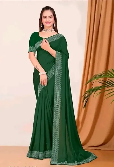 Elegant Art Silk Saree with Blouse piece 