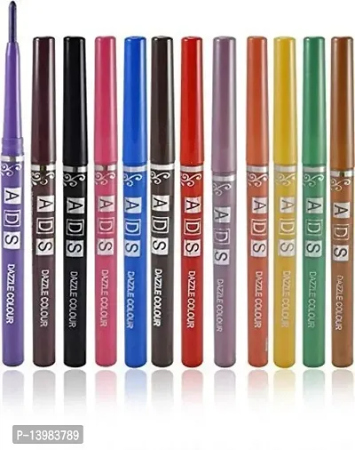 SWIPA Black And Brown Gel Eyeliner,12Pcs Dazzle Eyeliner Multi Colour(50gm)-thumb2