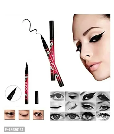 Swipa NYN Moisturzing Matte  Shiny RichLipstick(Pack Of 6) Kajal And 36Hrs Eyeliner Pen-thumb2