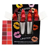 SWIPA Combo Balm Matte Lipstick, Matte Finish (Pack of 12) - Multicolor-thumb2