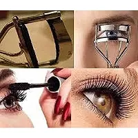 5 PAIR EYELASH, EYELASH GLUE, EYELASH CURLER WITH 36 HRS EYELINER COMBO KIT-thumb1