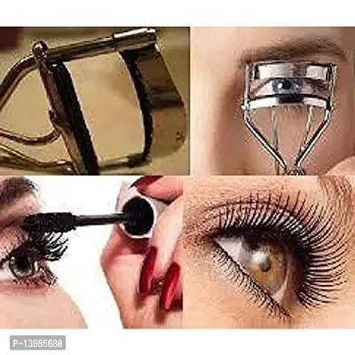 5 PAIR EYELASH, EYELASH GLUE, EYELASH CURLER WITH 36 HRS EYELINER COMBO KIT-thumb2