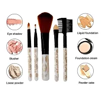 SWIPA Makeup Combo Set(Pink Red Lipstick,Kajal,Foundation(60ml),18Colour Mini Eyeshadow,5Pcs Makeup brush,1Pcs Face Oval Brush)-thumb3