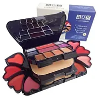 SWIPA Color Series Makeup Kit 8 Eyeshadow, 1 Power Cake, 8 Lip Color, 2 Blusher,Puff,36hrs Eyeliner-thumb1