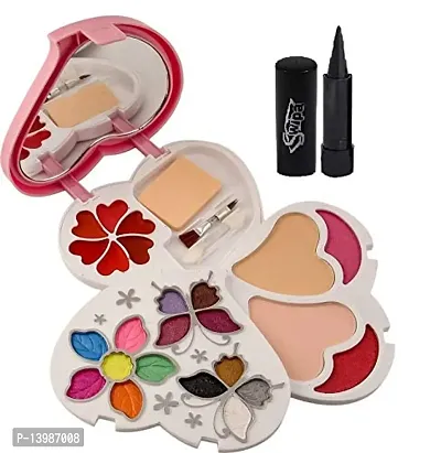 SWIPA Kajal+Makeup kit(14 Eyeshadow, 2 Blusher, 2 Compact Powder,6 Lip Color)-thumb0