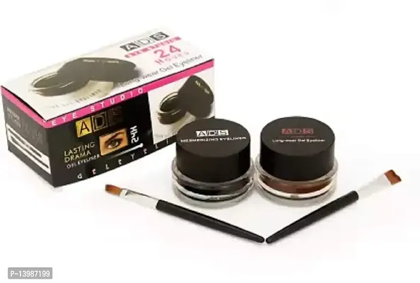 ADS 24 HOURS LONG WEAR GEL EYELINER 6 g (BLACK)-thumb2