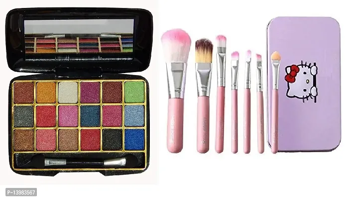 SWIPA 18 Colour Eyeshadow,7Pcs Makeup Brush