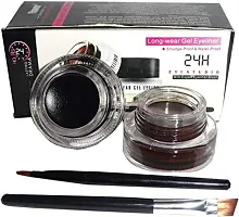 SWIPA Black And Brown Gel Eyeliner,12Pcs Dazzle Eyeliner Multi Colour(50gm)-thumb2