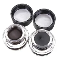 SWIPA 24hr Waterproof eyeliner gel makeup cosmetics eyes Tools Black  Brown with 2 brush 7g-thumb1