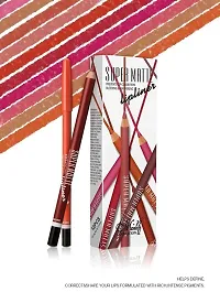 SWIPA Super Matte Lip Liner Pencil (Set Of 12) - P102-thumb2