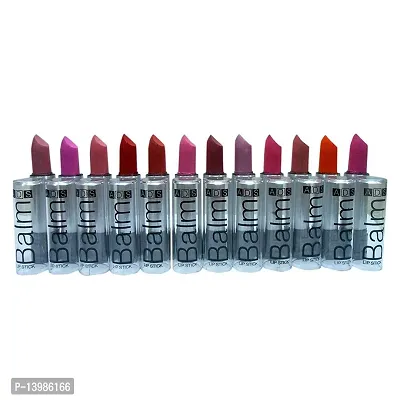 SWIPA A.D.S Combo Balm Matte Lipstick Set of 12(Multicolour 3.5gm)