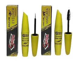 SWIPA Eyeliner Mascara,2in1 Compact Powder,Face Puff(Pack Of-4)-thumb1