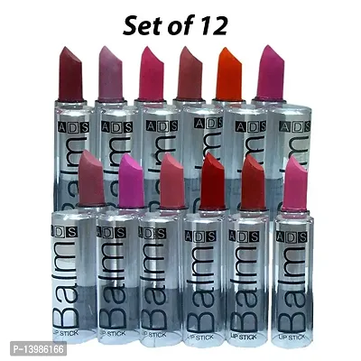 SWIPA A.D.S Combo Balm Matte Lipstick Set of 12(Multicolour 3.5gm)-thumb2