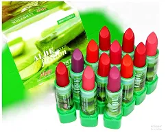 SWIPA Pink Red And Aloe Vera Matte Lipstick(Pack Of-14)-thumb1