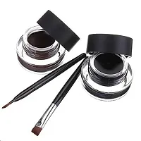 SWIPA Waterproof eyeliner gel makeup cosmetics eyes Tools Black  Brown with 2 brush 7g-thumb1