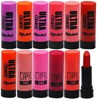 swipa Ultra Ceramide Matte Lipstick, Multicolour - Pack of 12 with Swipa Kajal-thumb1