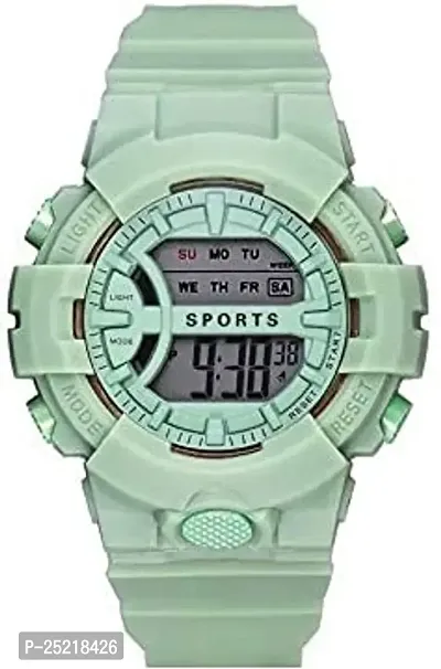 Green Scapper Army Series Shockproof Waterproof Digital Sports Watch for Men's-6566