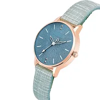 Green Scapper Luxury Scrunchie Ribin Analog Watch Women  Girls-9658-thumb1