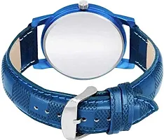 Green Scapper Blue Leather Strap Analog Watch for Boys-Girl's-W Omens  Men's (Blue)-thumb1