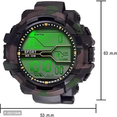 Green Scapper Green Army Sillicon LED Digital Watch for Kid's-Children's-Boy's  Girl's-4532-thumb5