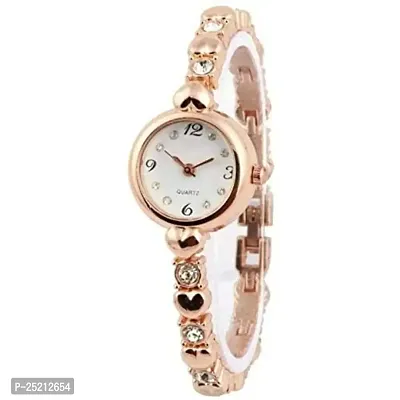 Green Scapper White Dial Analog Watch for Women-2600 (Rose-Gold)
