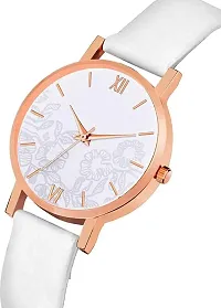 Green Scapper Multicolor Leather Strap Rich Look Designer Luxury Analog Watch for Girls Analog Watch - for Women (White)-thumb1