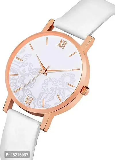 Green Scapper Multicolor Leather Strap Rich Look Designer Luxury Analog Watch for Girls Analog Watch - for Women (White)-thumb2