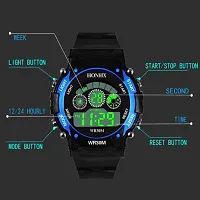 Black LED Rubber Strap Digital Watch Pack of 2 for Boys  Girls -7400-thumb3