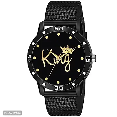 Green Scapper New Luxury Black King Printed Analog Watch for Boys-thumb0