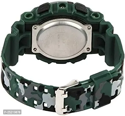 Green Scapper Multicolor Army Digital Watches Pack of 2 for Boys  Mens-4322 (Red  Green)-thumb2