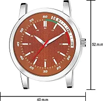 Green Scapper Multicolor Leather Strap Analog Watch for Boys-Girl's-W Omens  Men's-4560 (Brown)-thumb1