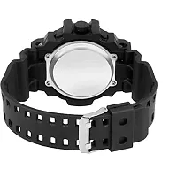 Green Scapper Analog Digital Quartz Men's  Boys Multicolor Watch with Silicone Strap KKO-5600 (Black)-thumb2