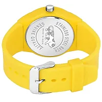 Green Scapper Multicolor Rubber Strap Analog Watch for Boys  Men-6559 (Yellow)-thumb3