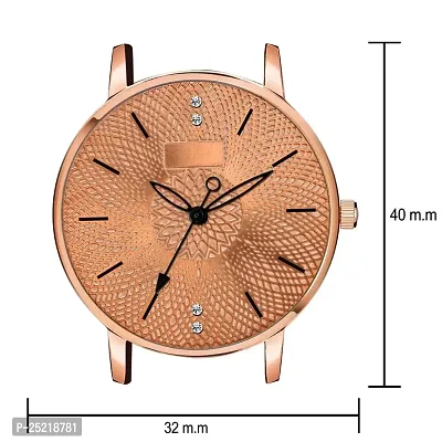 Green Scapper Multicolor Leather Strap Rich Look Designer Luxury Analog Watch for Girls Analog Watch - for Women (Beige  Brown)-thumb5