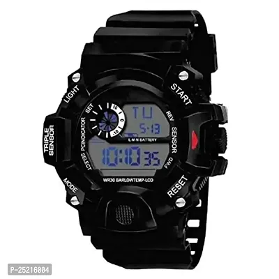 Green Scapper Analog Digital Quartz Men's  Boys Multicolor Watch with Silicone Strap KKO-5600 (Black)-thumb0