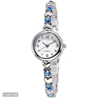 Green Scapper White Dial Analog Watch for Women-2600 (Rosegold-Blue)