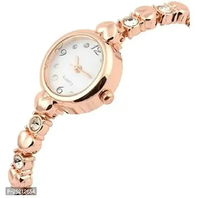 Green Scapper White Dial Analog Watch for Women-2600 (Rose-Gold)-thumb2